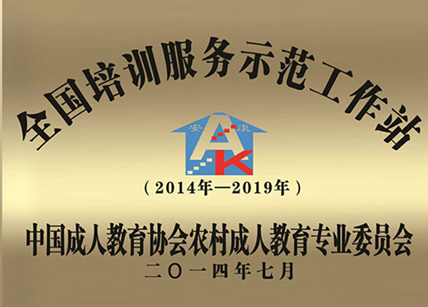 31全国培训服务示范工作站
