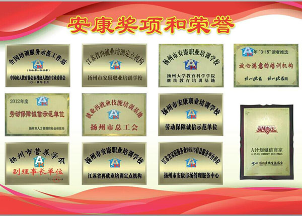 安康奖项和荣誉